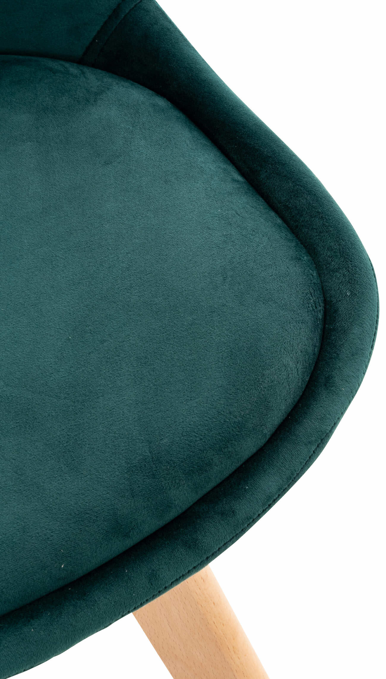 4er Set Stuhl Linares Samt, grün