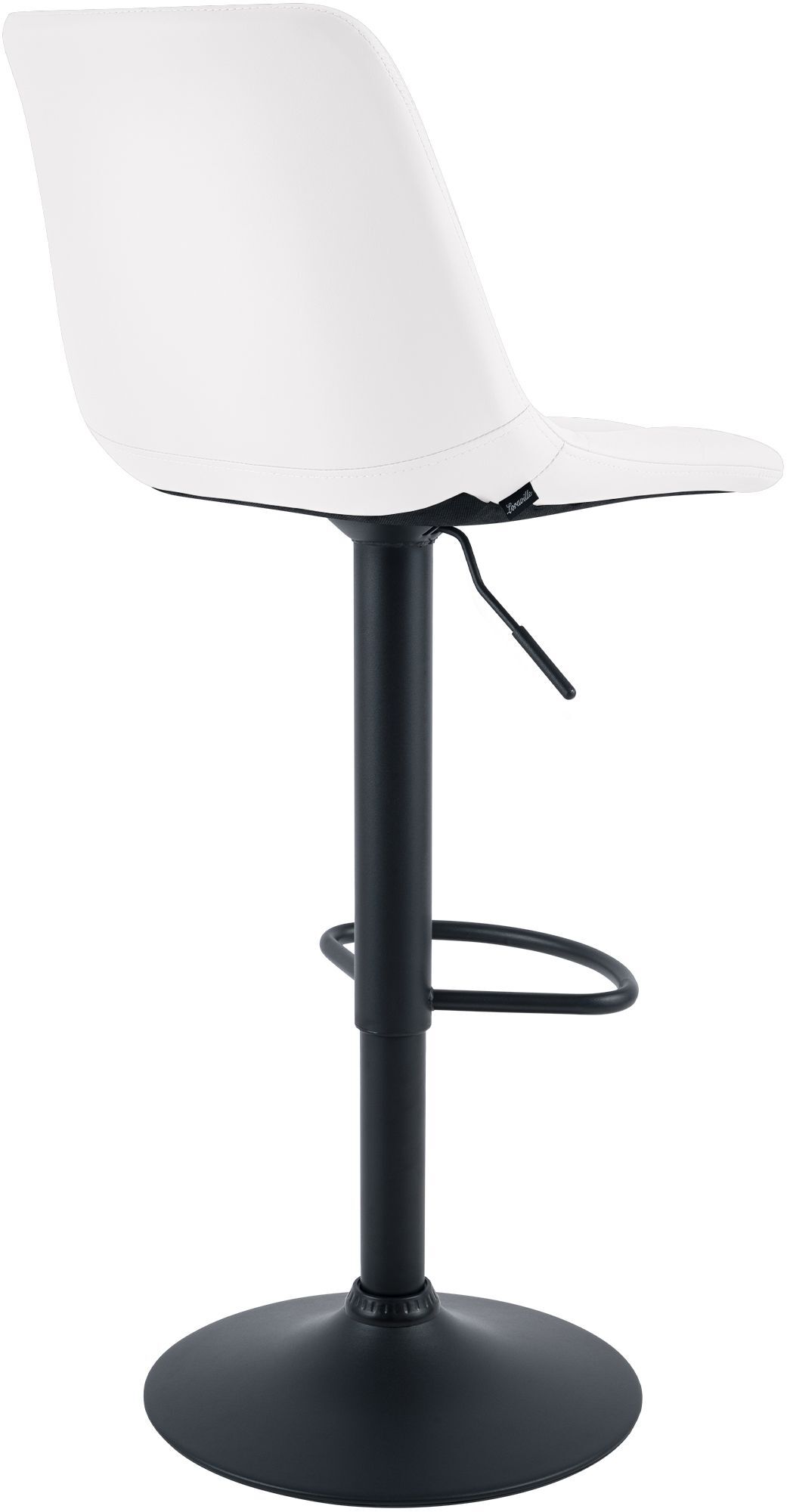 Barhocker Mapun Kunstleder, weiß