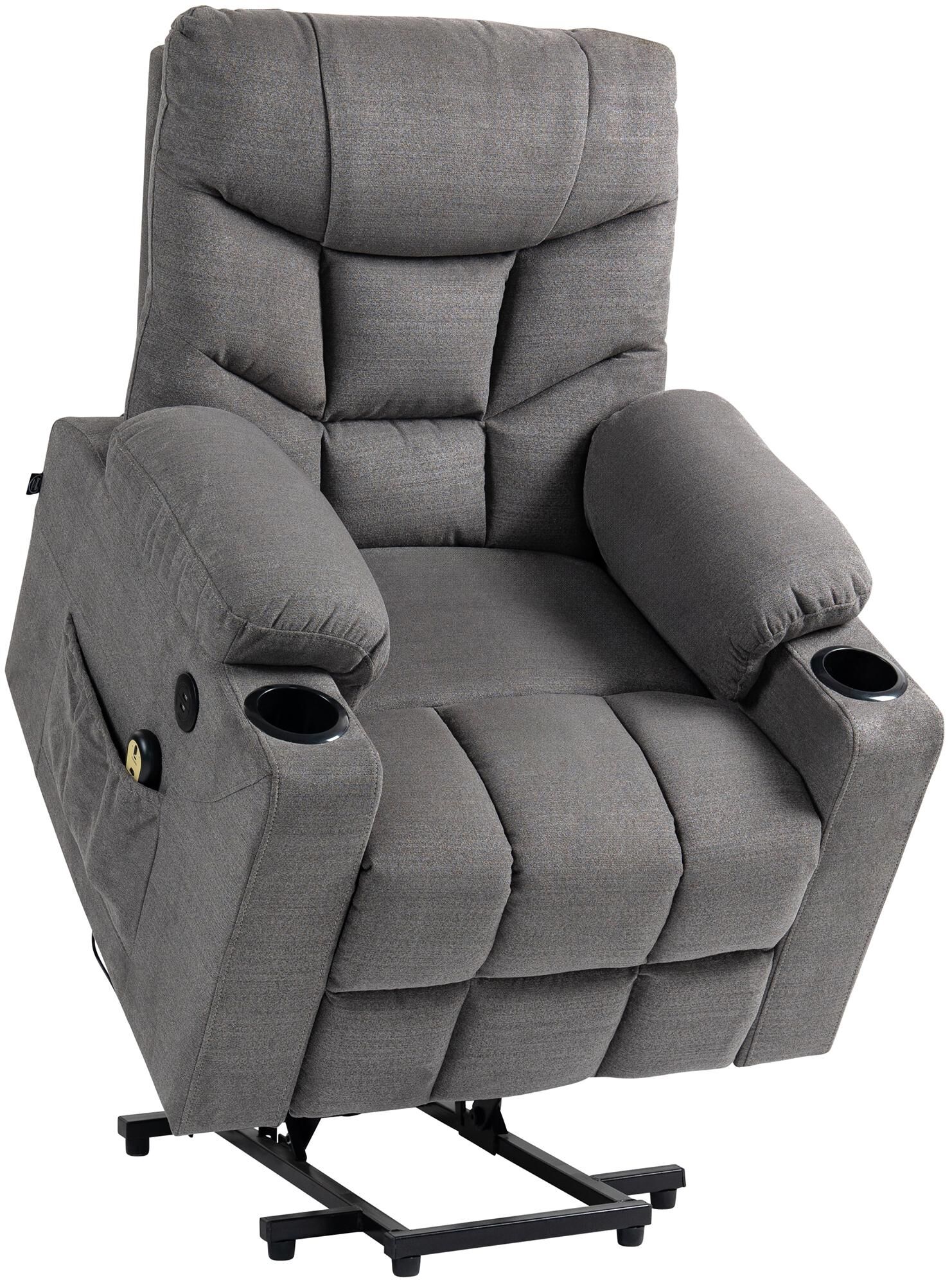 Sessel Andover Stoff, grau
