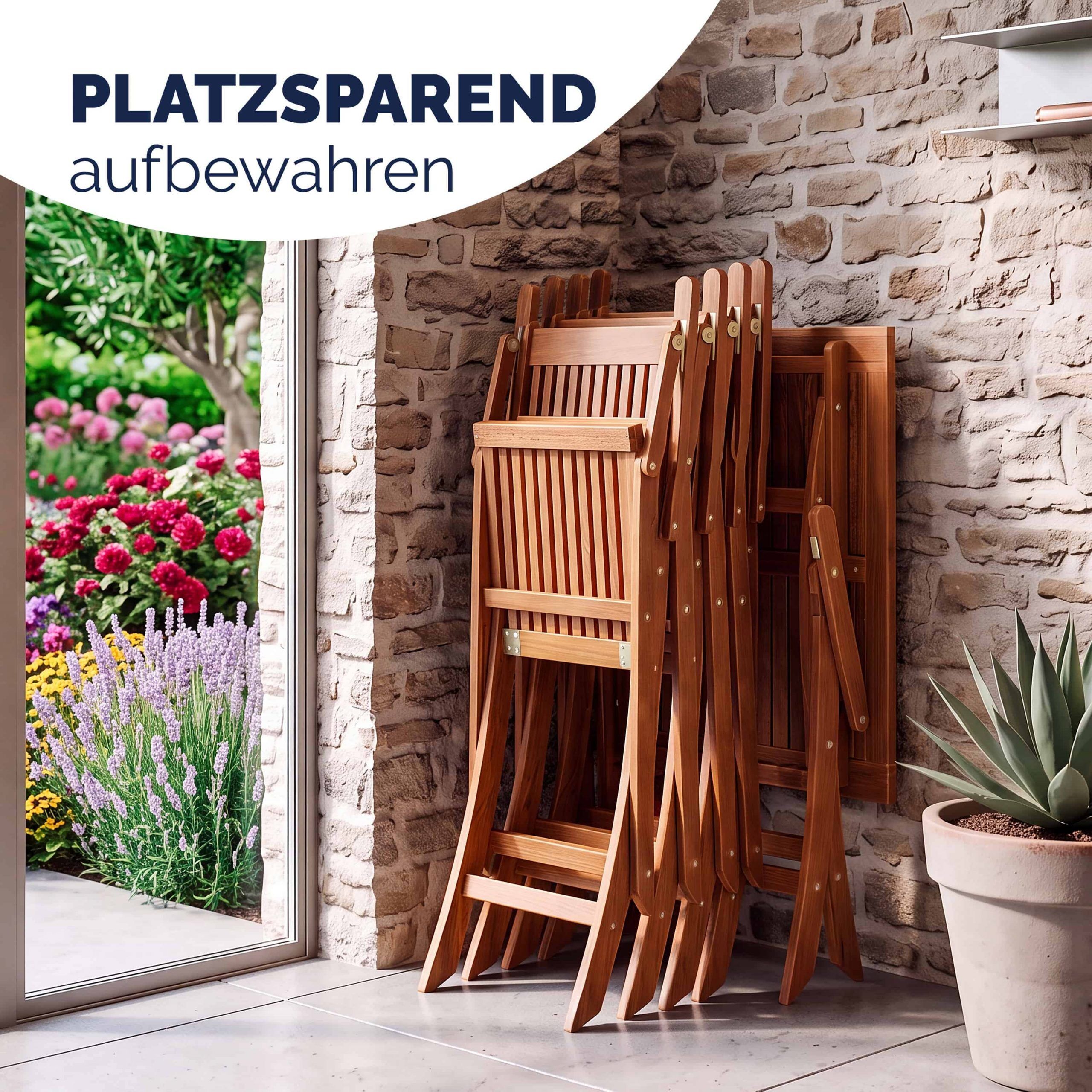 Garten-Sitzgruppe Sydney Komfort 5-tlg Akazienholz FSC® zertifiziert