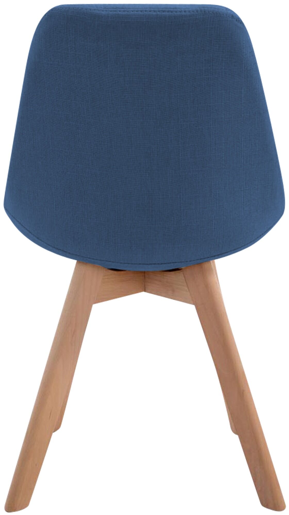 Besucherstuhl Borneo V2 Natura Stoff, blau