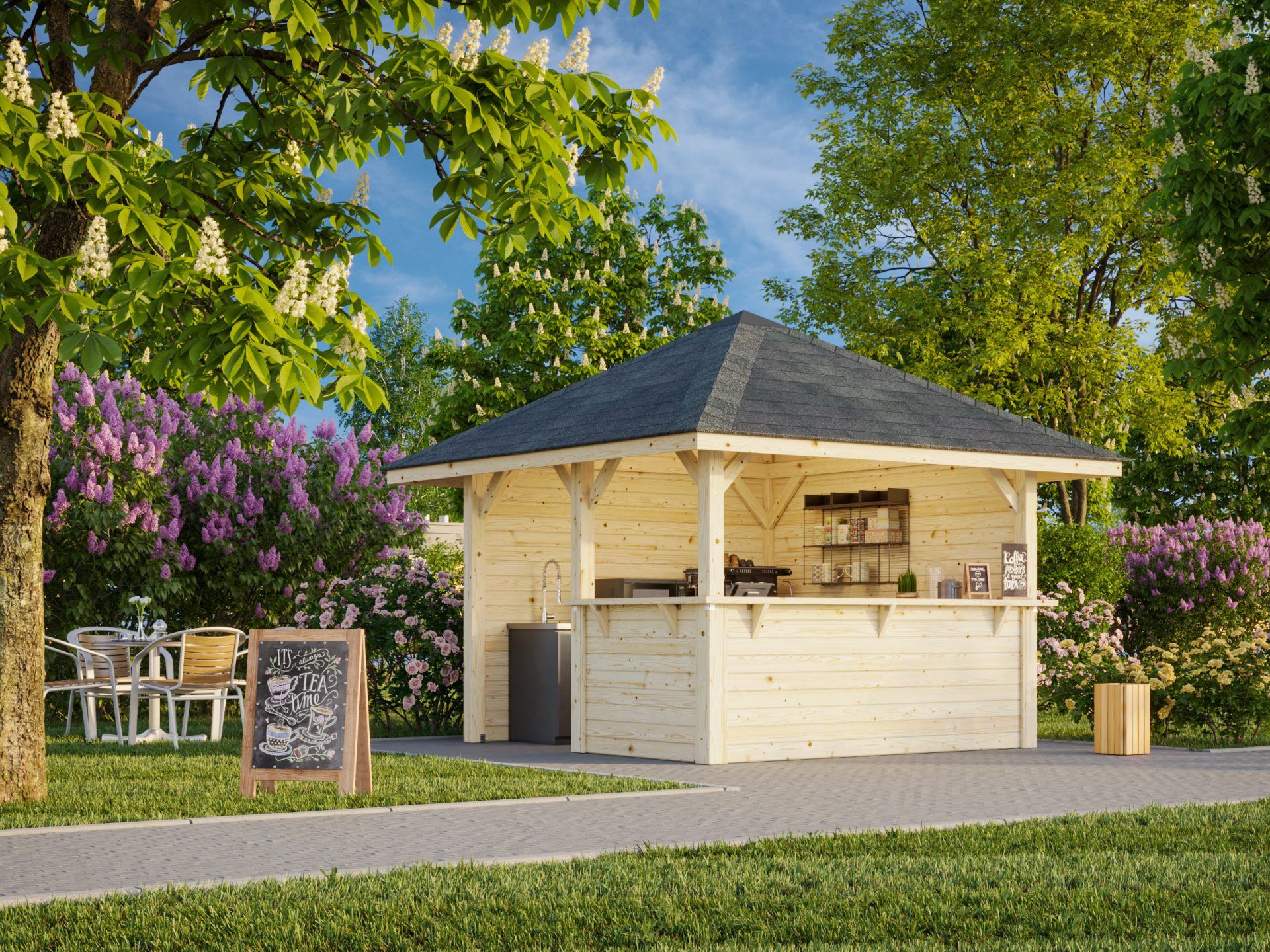 Palmako Pavillon Bianca 8,3 m2 Set 103
