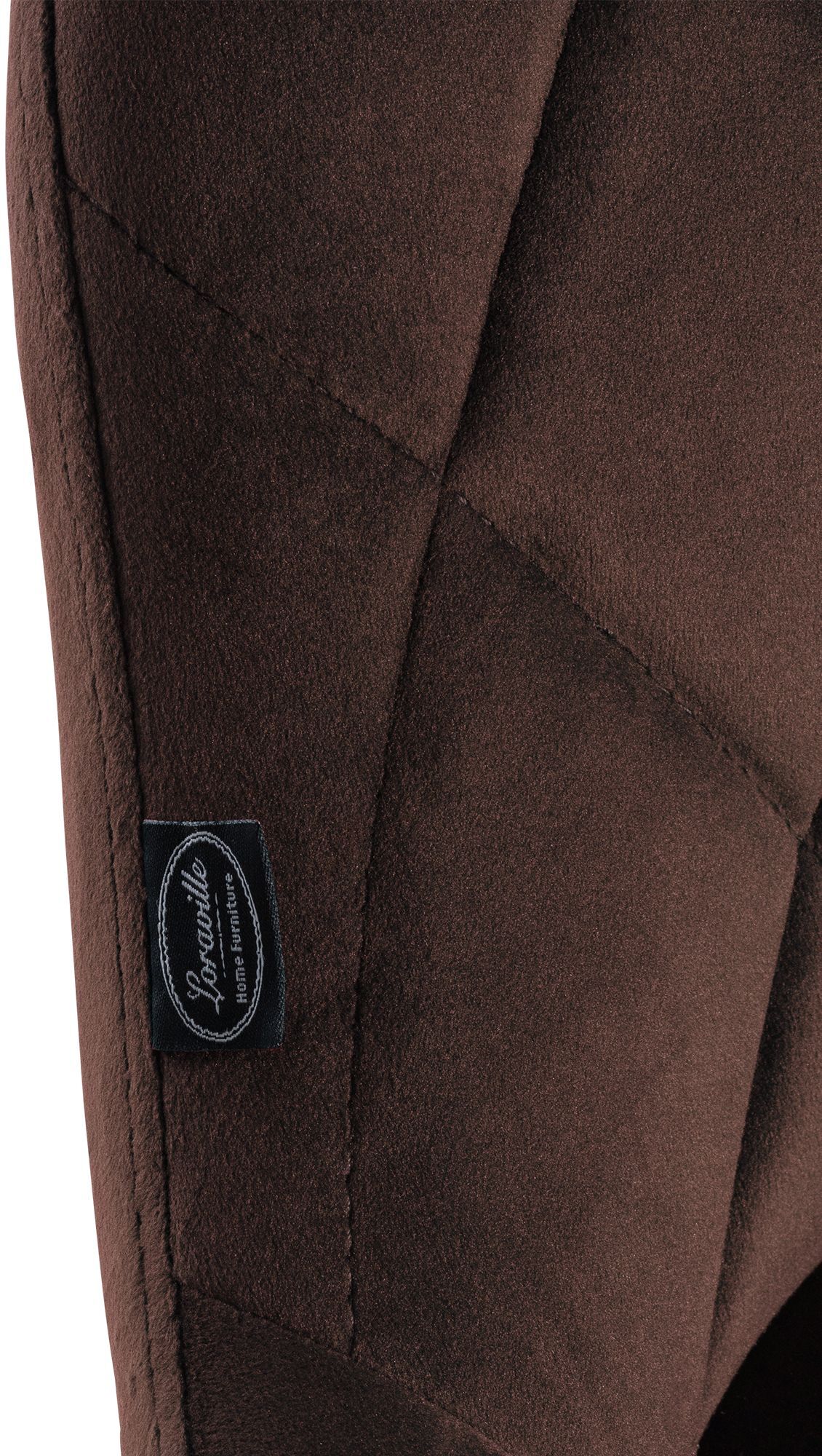 Barhocker Lazio Samt schwarz, braun