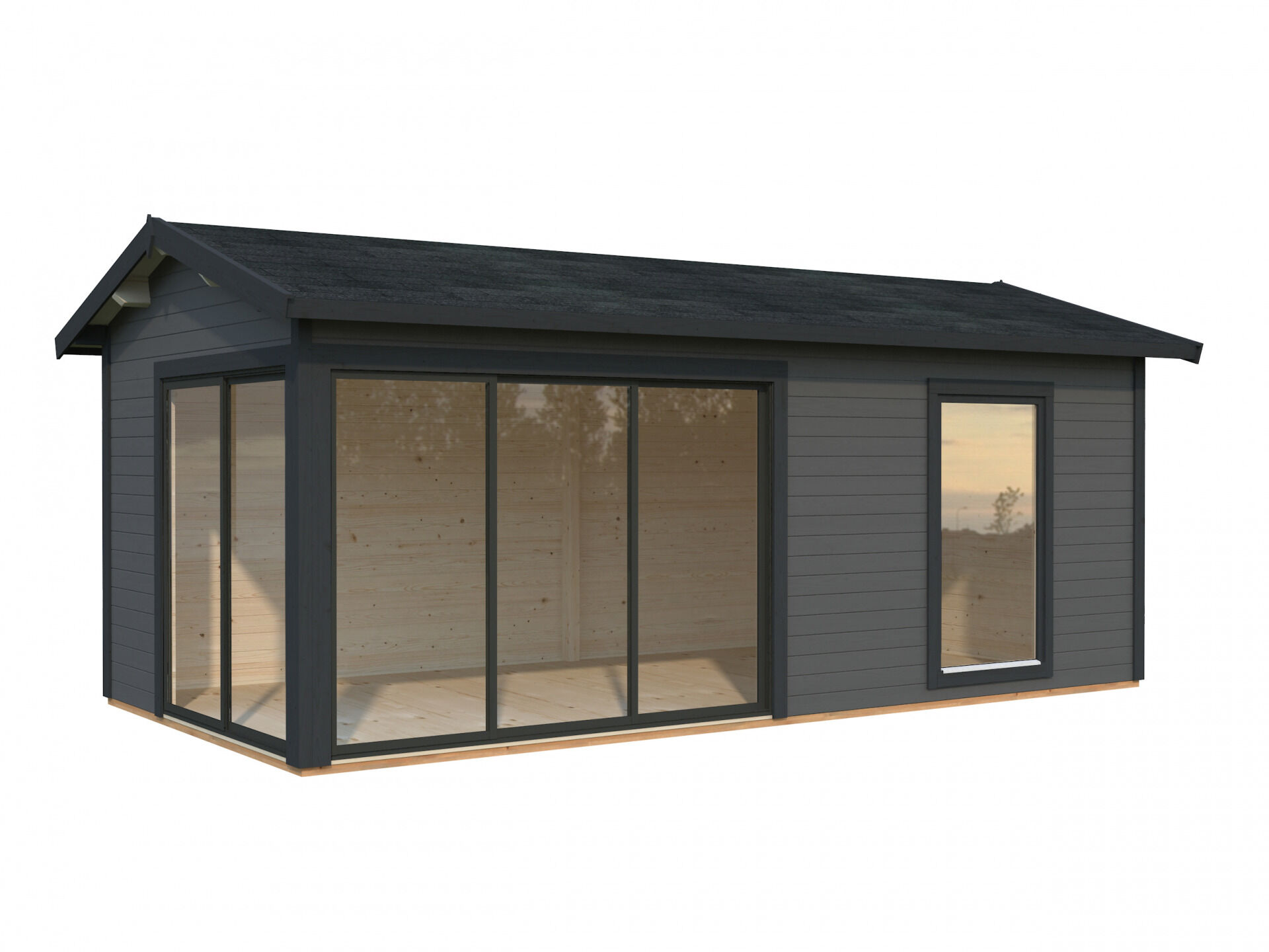 Palmako Gartenhaus Amanda 17,1 m² Slide Plus
