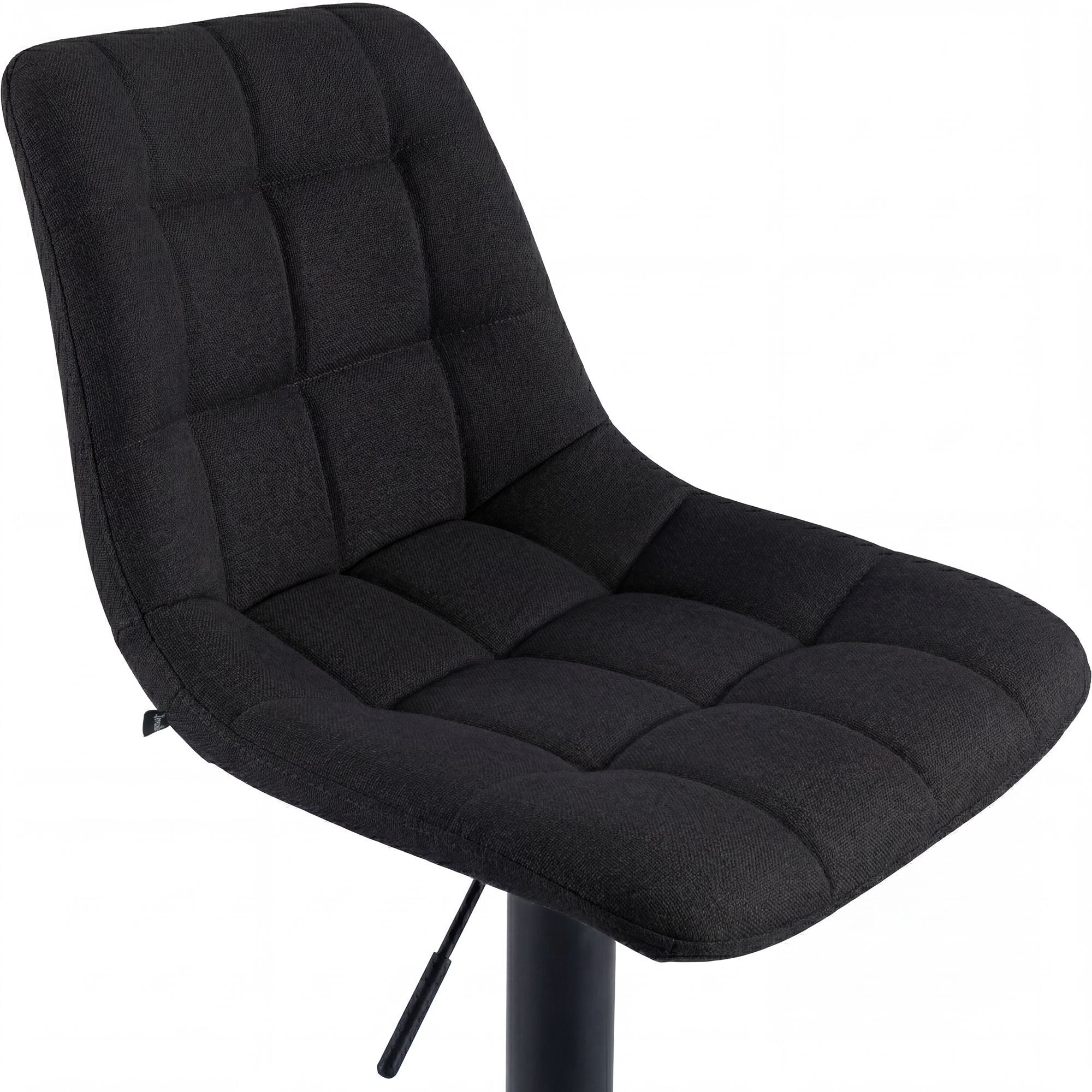 Barhocker Mapun Stoff, schwarz