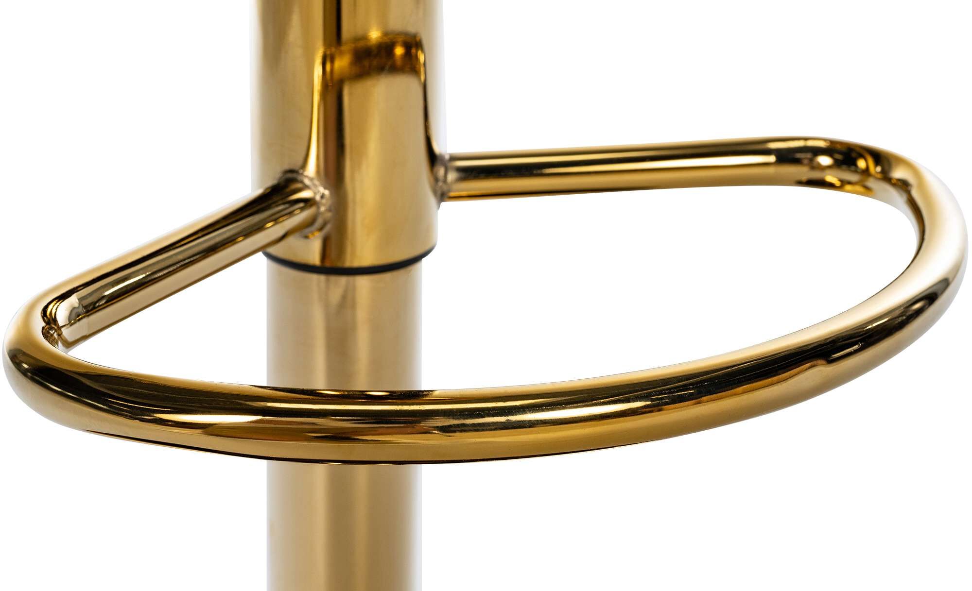 2er Set Barhocker Braga Gold Kunstleder, orange