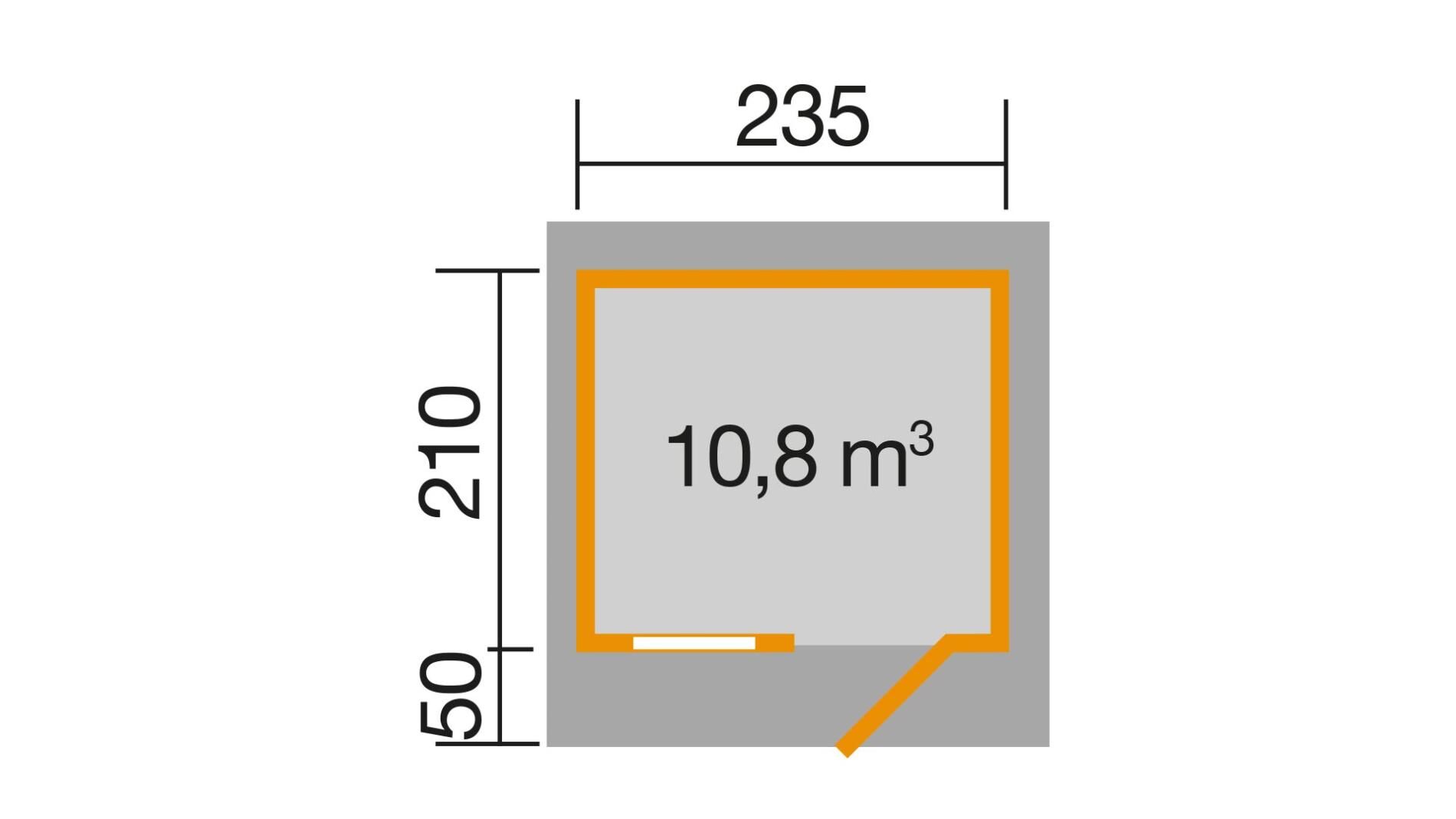 weka Gartenhaus 170 - 2,8x2,8m