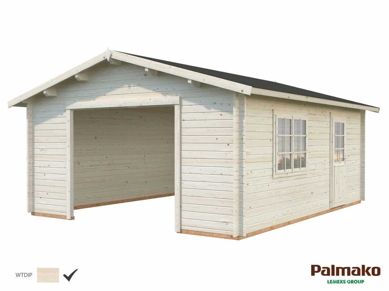 Palmako Holzgarage Roger 23,9 m²