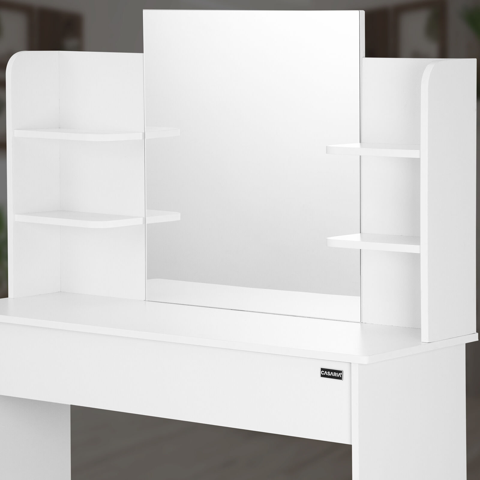 Schminktisch Lucia Weiß 140x110x40cm mit LED