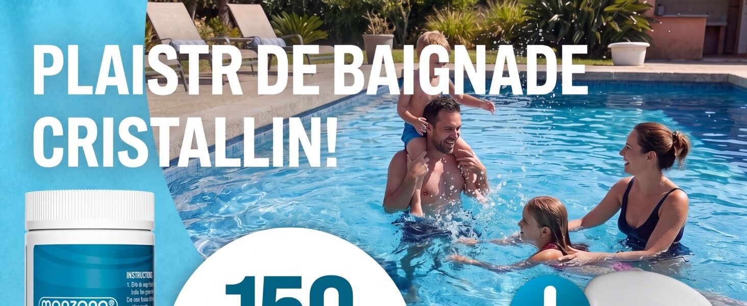 Dosierschwimmer Pool für 20-200g Tabletten inklusive 150 3in1 Teststreifen UV-Resistent Chlor Schwimmer mit Thermometer