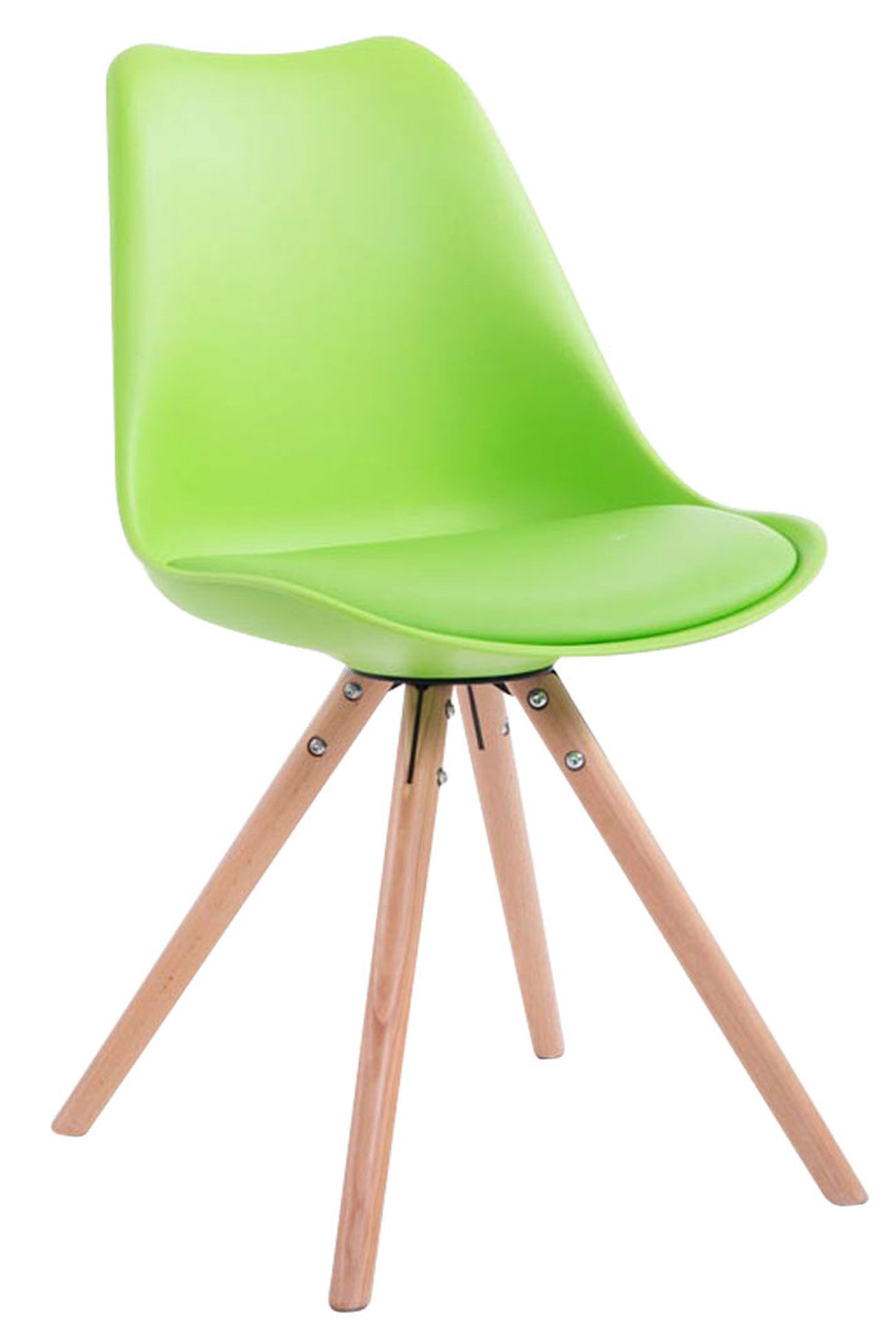 Besucherstuhl Toulouse Natura Rund, grün