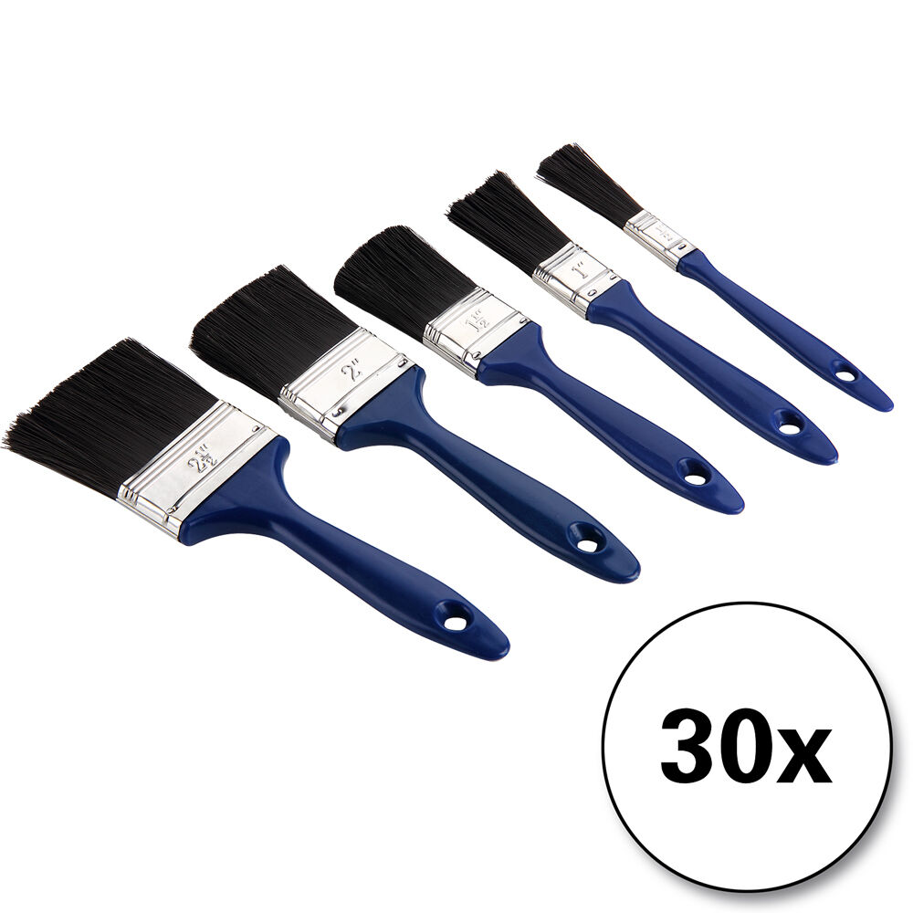 Pinselset 30-tlg - 5 verschiedene Größen