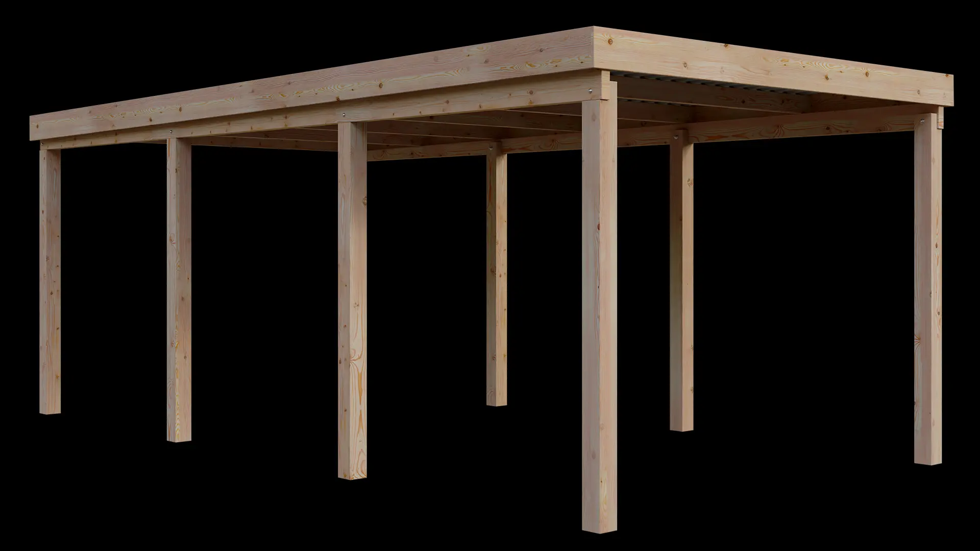 Carport VC 310x600 Lärche