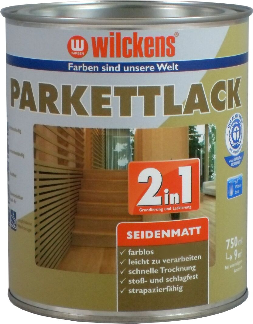 Wilckens Parkettlack 2in1 seidenmatt 0.75l