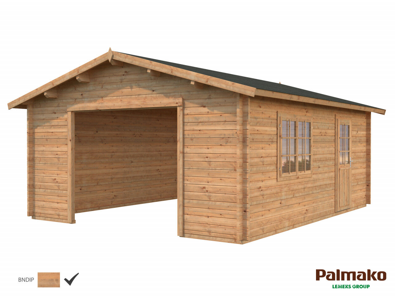 Palmako Holzgarage Roger 23,9 m²