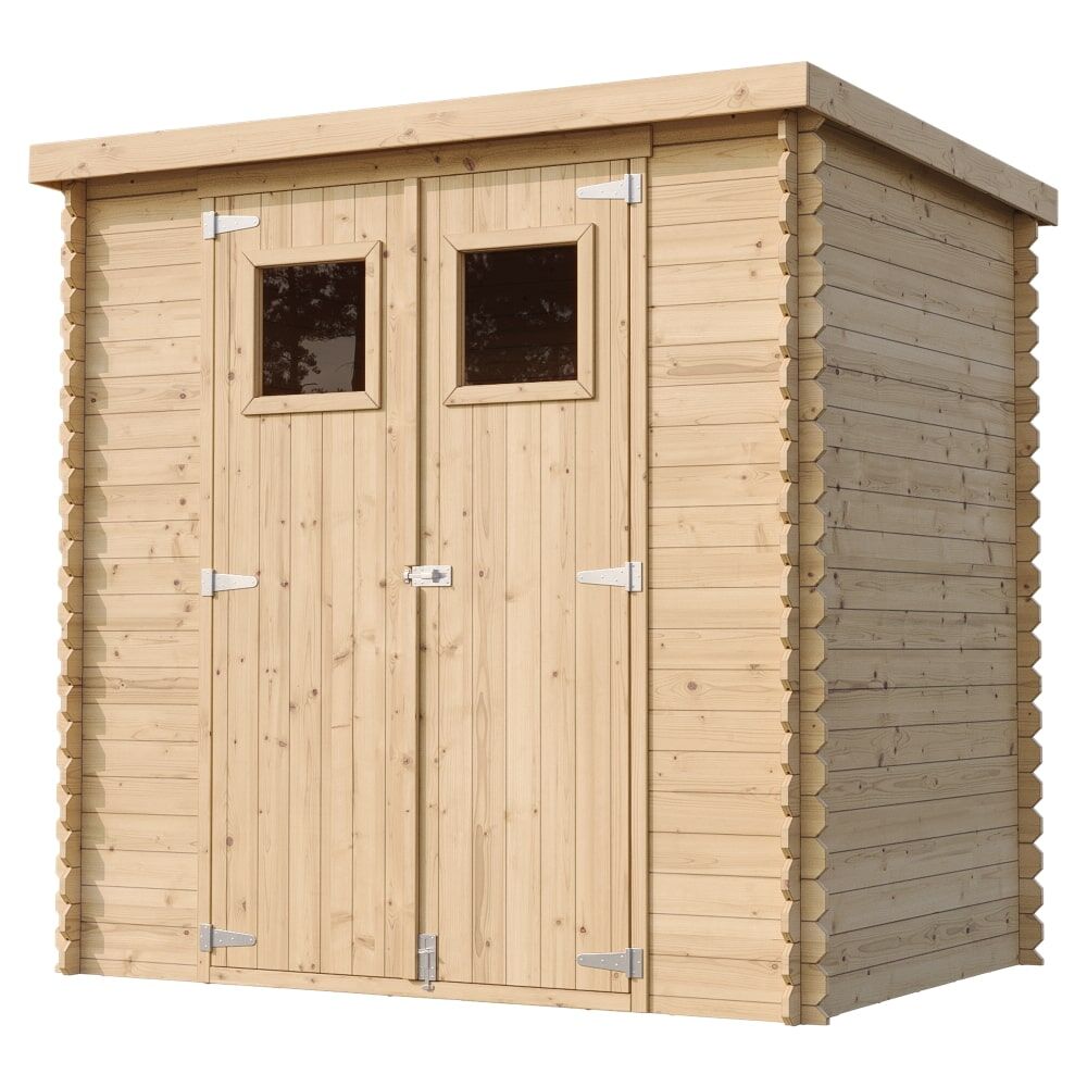 Gartenhaus Benno M311+M311G mit Boden – Gerätehaus Holz 200 x 130 cm – 2 m2