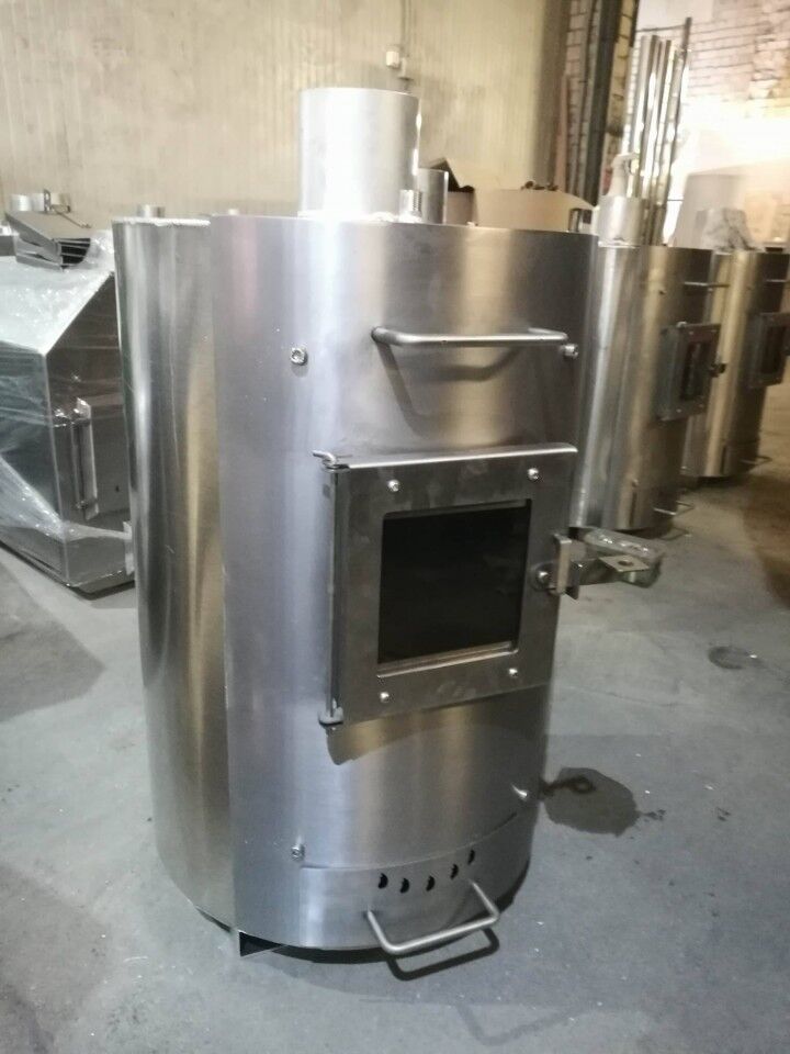 Holz Aussenofen für Badebottich 30 KW, Aluminium 5754