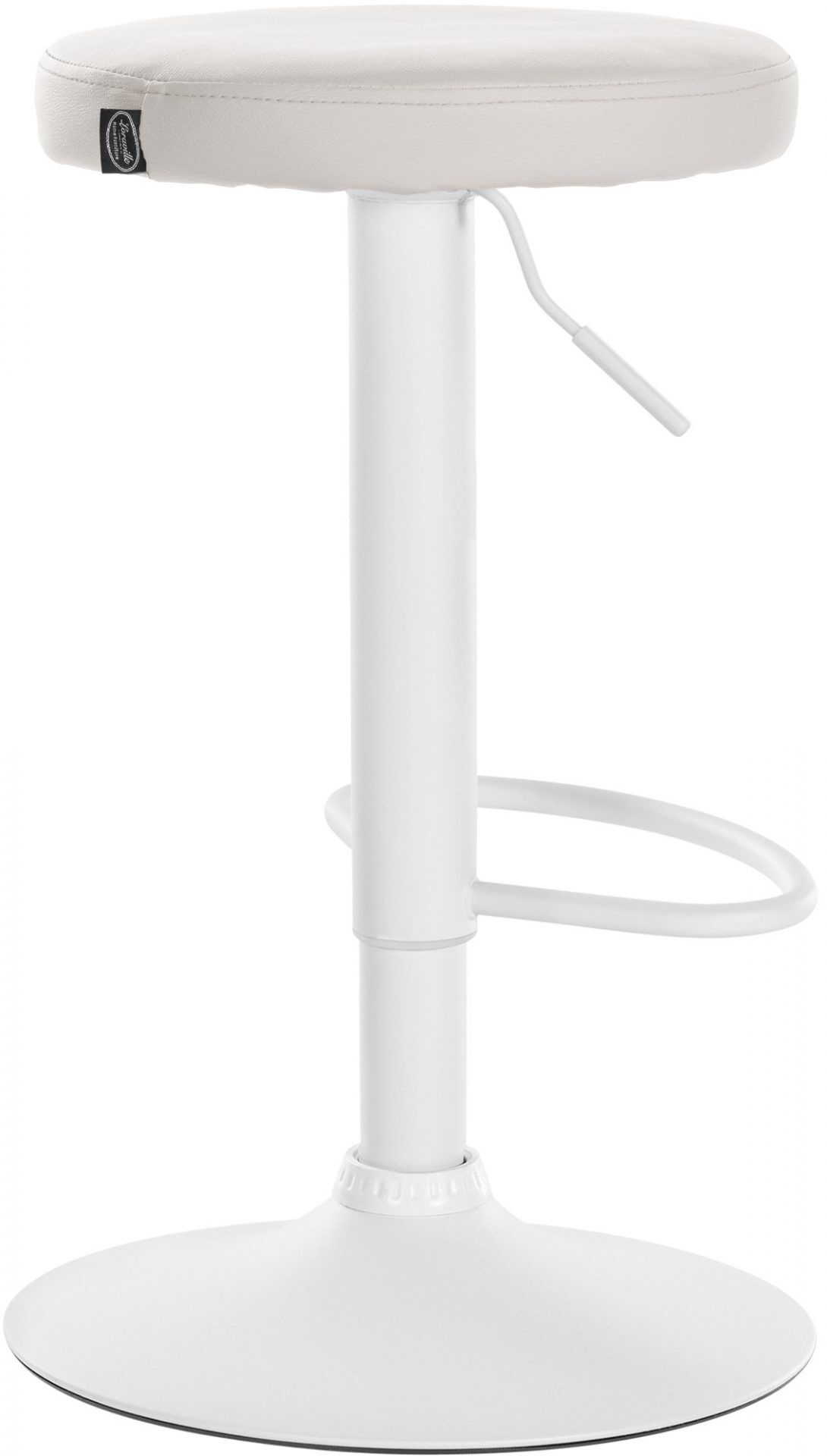 2er Set Barhocker Ponte Kunstleder weiß, weiß