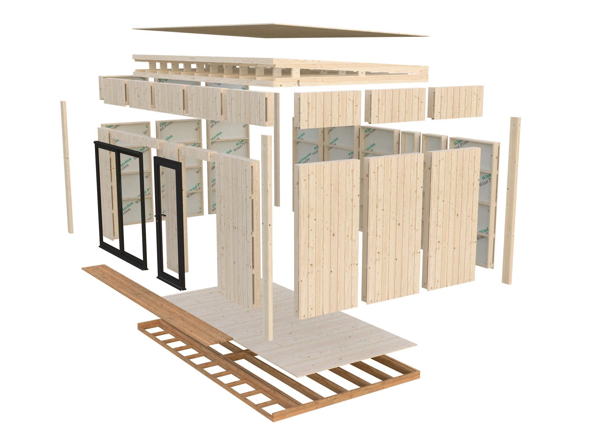 Palmako Tinyhaus Gartenhaus Johanna 13,6 m²