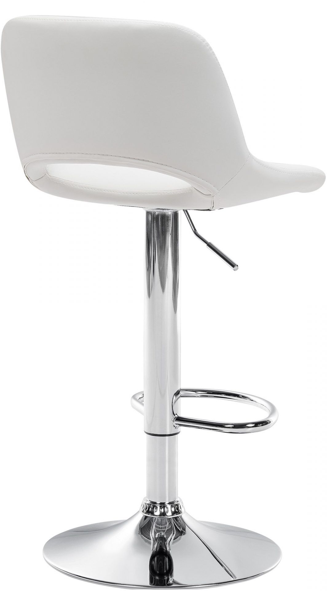 Barhocker Camden Kunstleder chrom, weiß