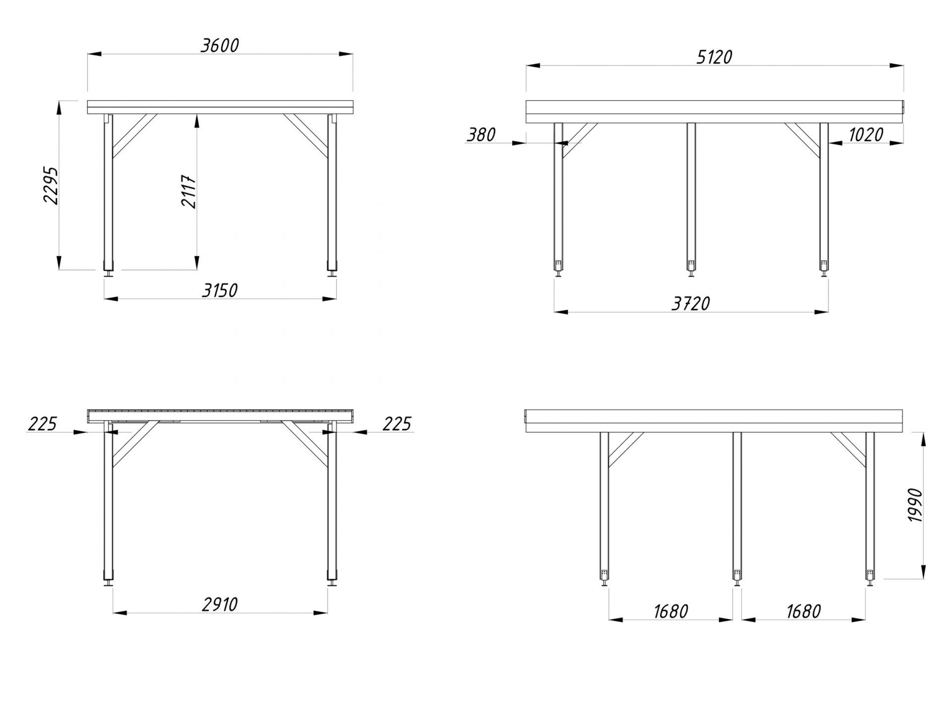 Palmako Carport Karl 11,7 m²