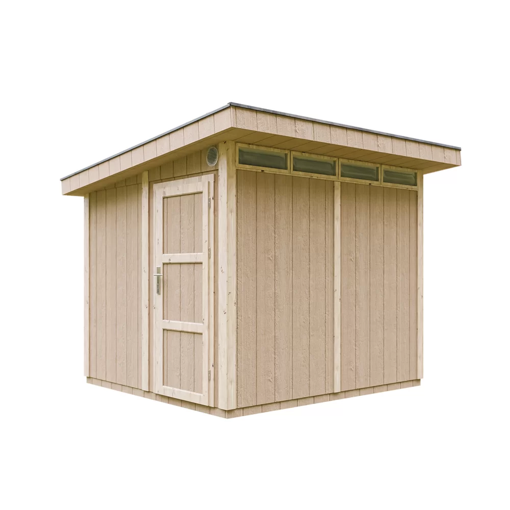 Pultdach Gartenhaus Norge 4 mit LP® SmartSide® M903 – 250 x 236 cm – 6 m2