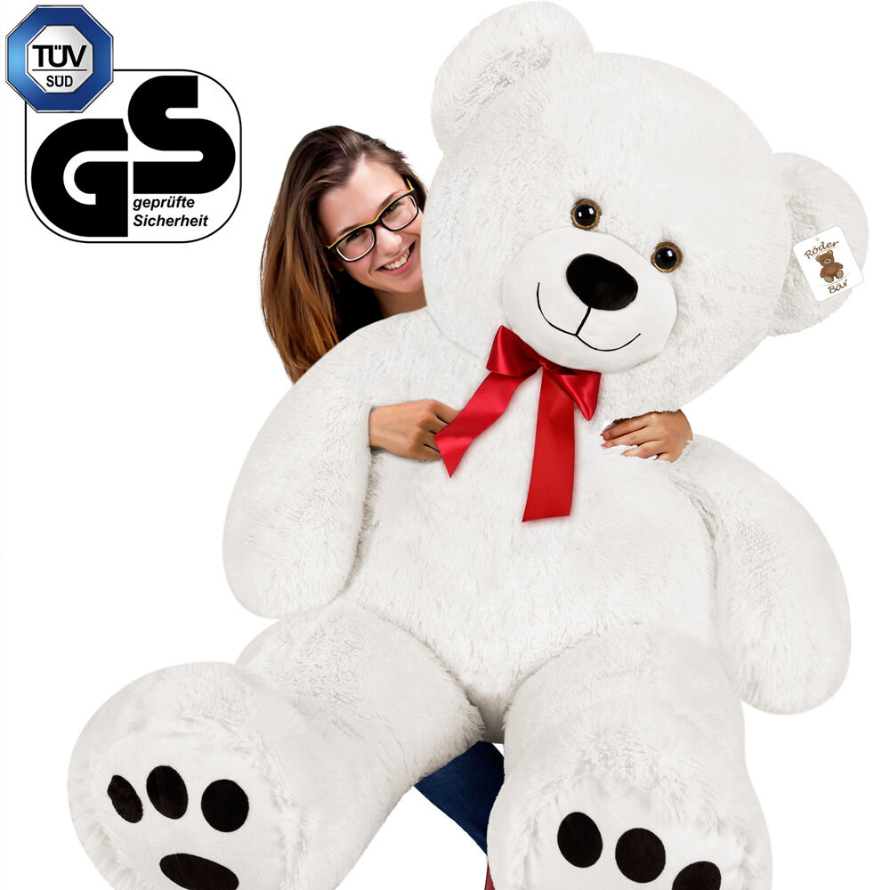 Plüschtier Teddybär XXL Weiß 150cm