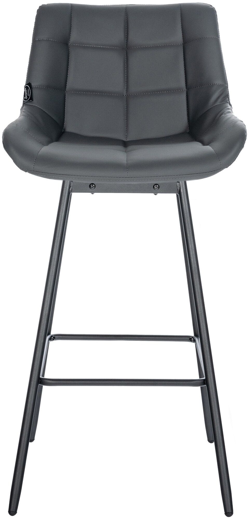 Barhocker Weston Schwenkbar Kunstleder, grau