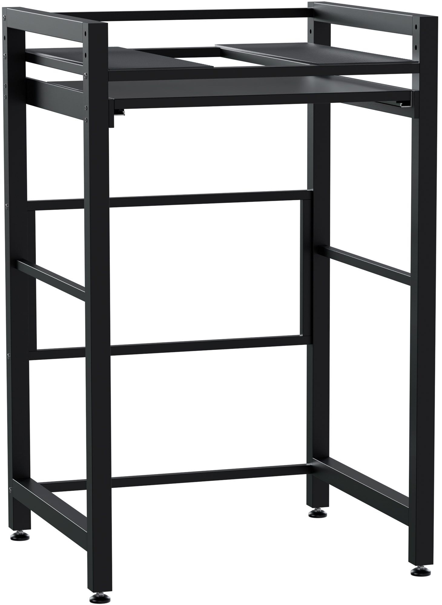 Waschmaschinenregal Juri, schwarz