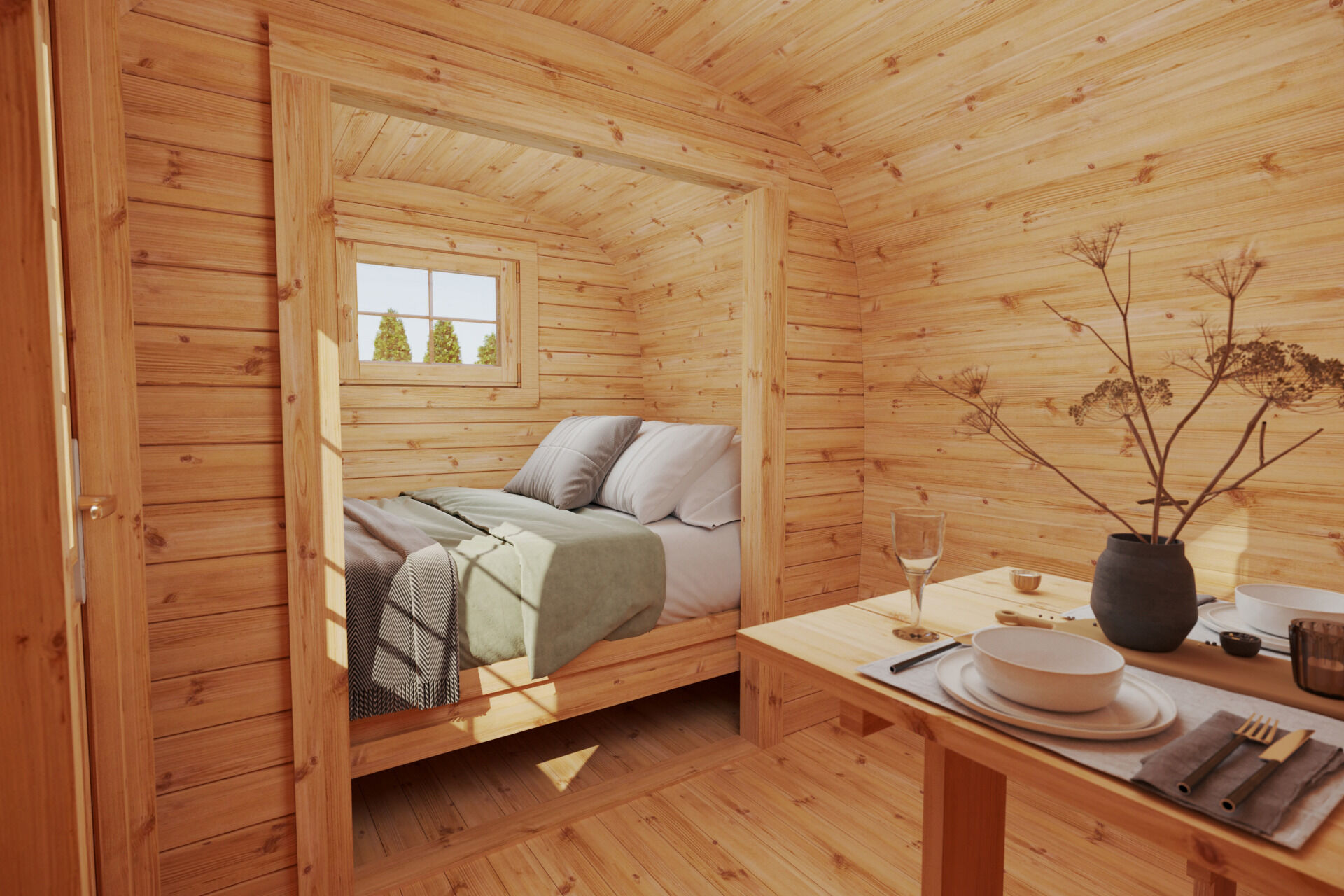 Camping Bus Tromso 230x350, montiert