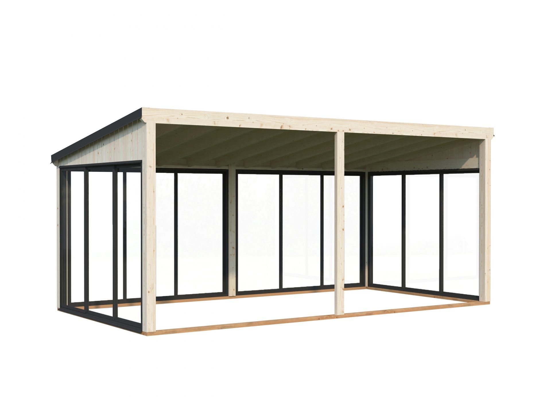 Palmako Gartenzimmer Glashaus Lumi 16,2 m² Slide