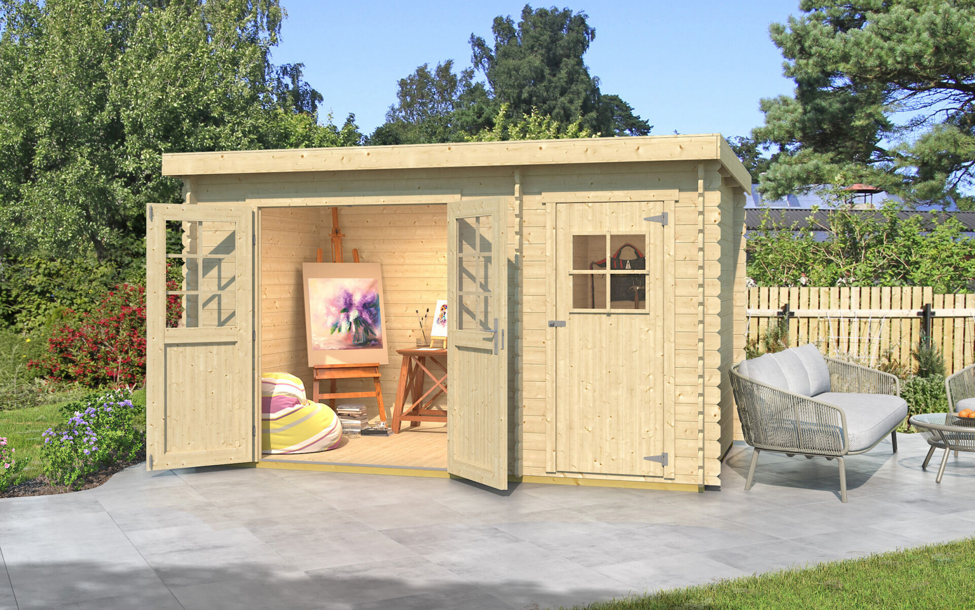 weka Gartenhaus 254 - 3,9x2,5m