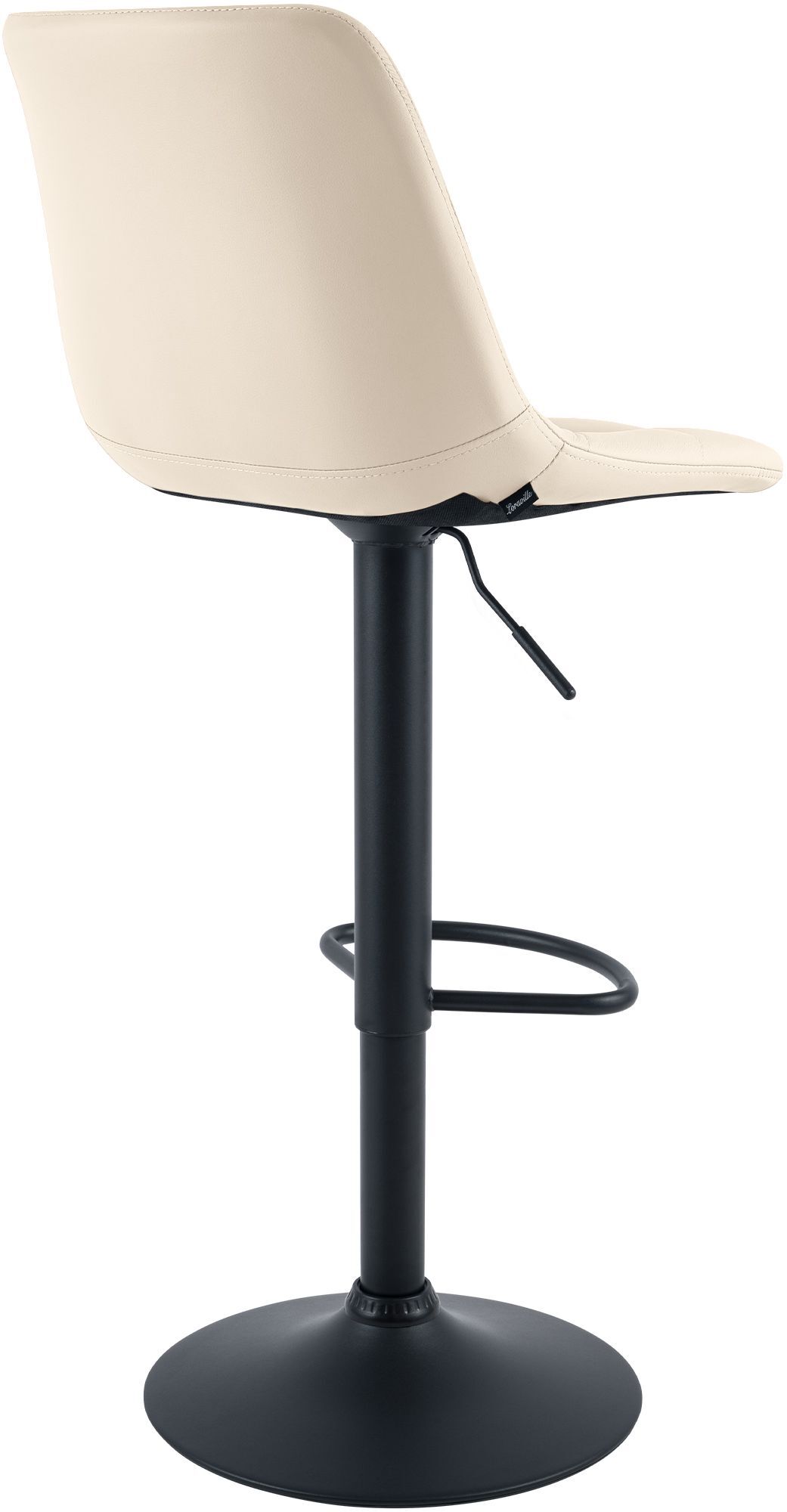 Barhocker Mapun Kunstleder, creme