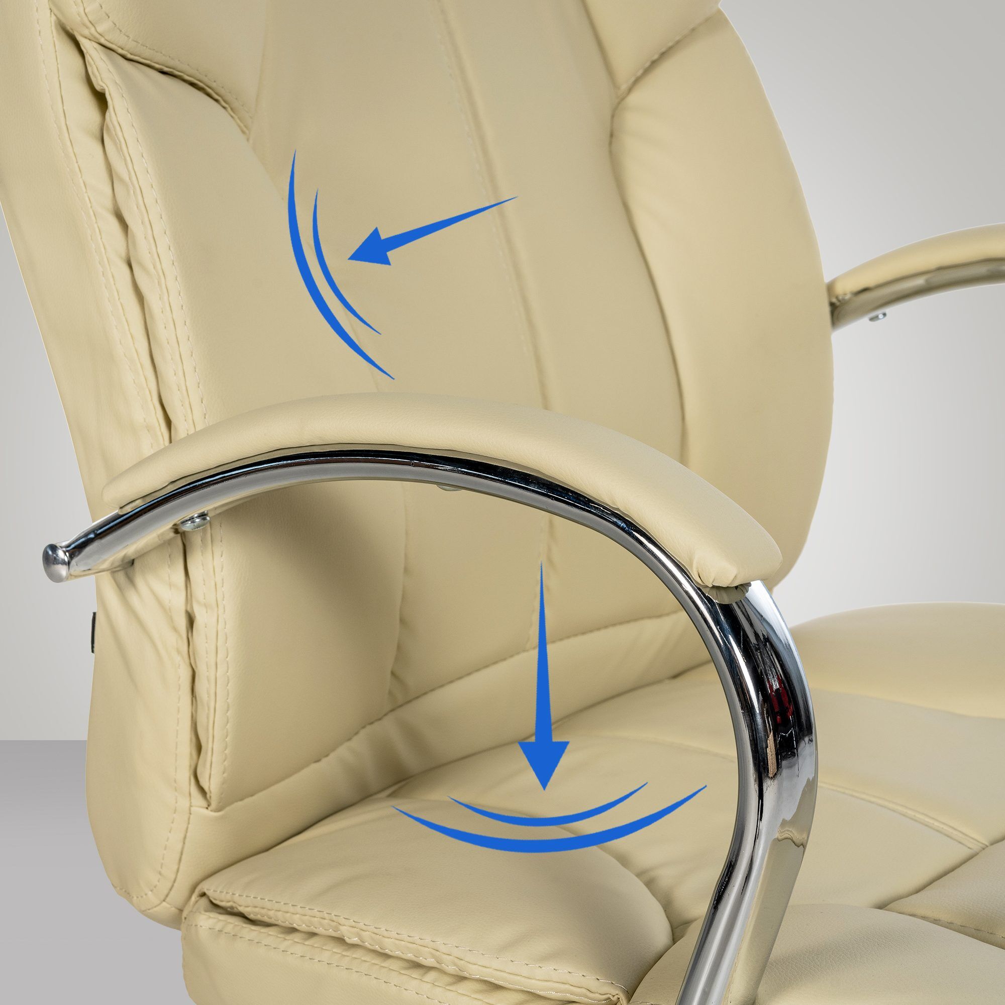 Bürostuhl BIG Xanthos, creme