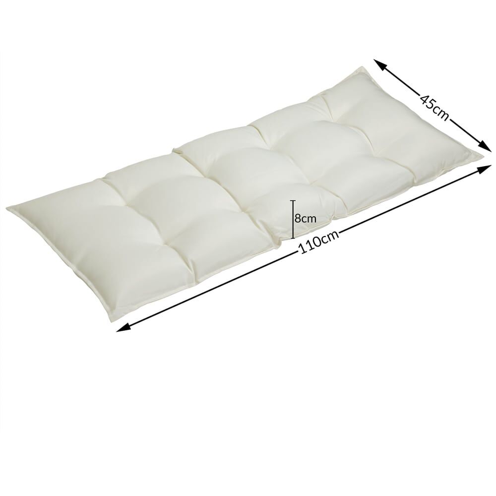 Bankauflage Creme 110x50x8cm