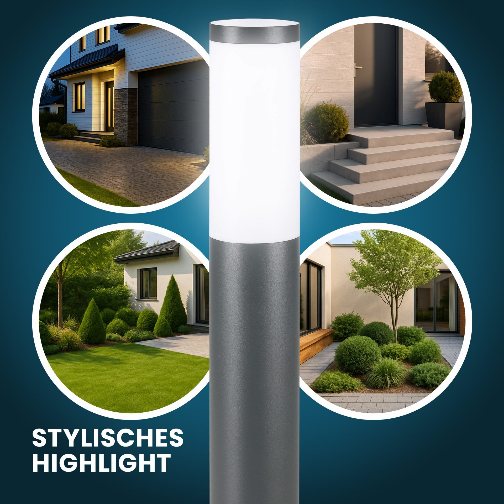 Wegeleuchte Dahlia Anthrazit