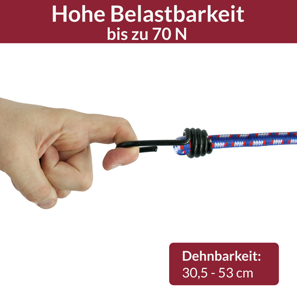 Spanngummi 10er-Set Blau Expander 30,5cm