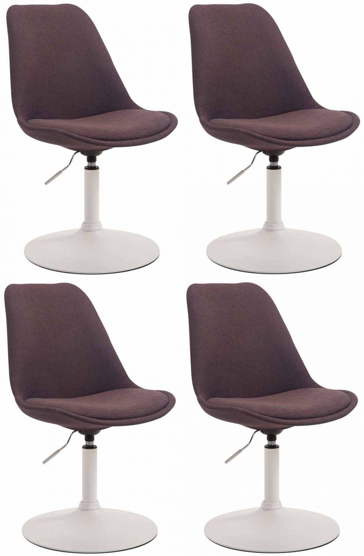 4er Set Stühle Maverick W Stoff, braun