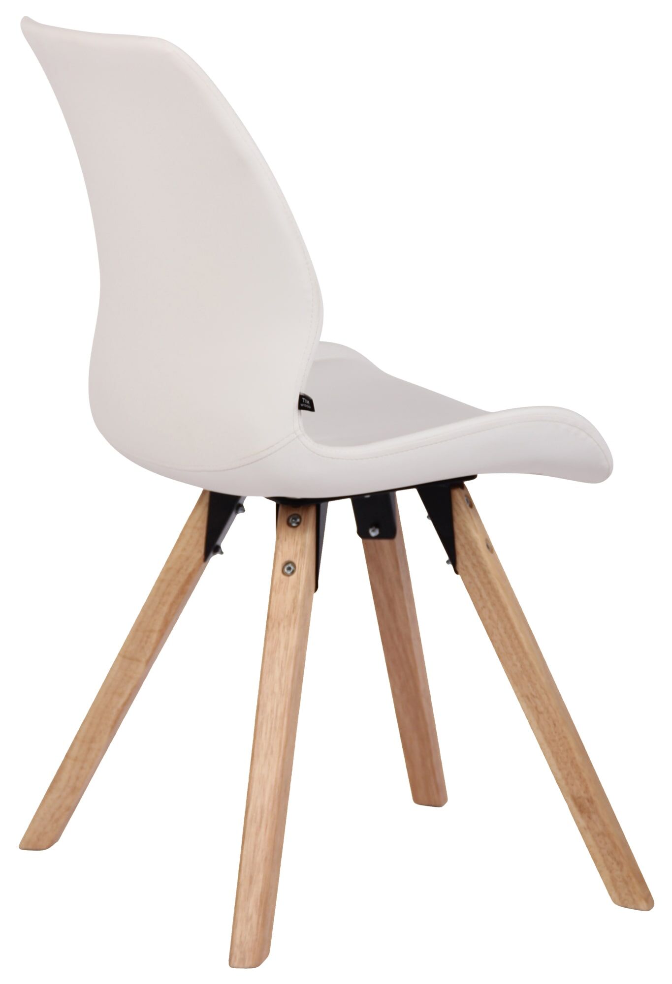 2er Set Stuhl Luna Kunstleder, weiß