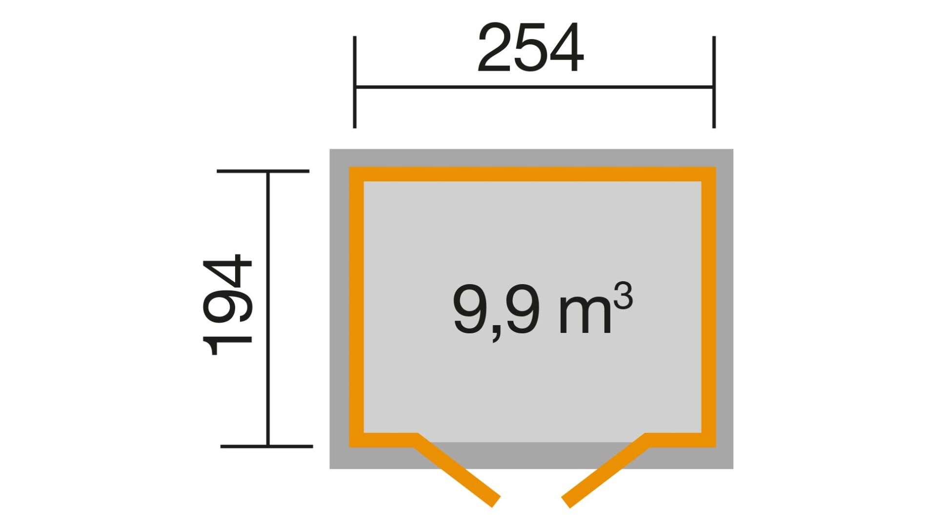 weka Gartenhaus 321 - 2,8x2,4m