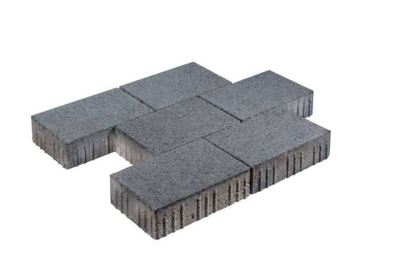 Pflasterstein Rechteckpflaster Crescendo 30x20x8 cm, Diamant-Schiefer mit Microfase
