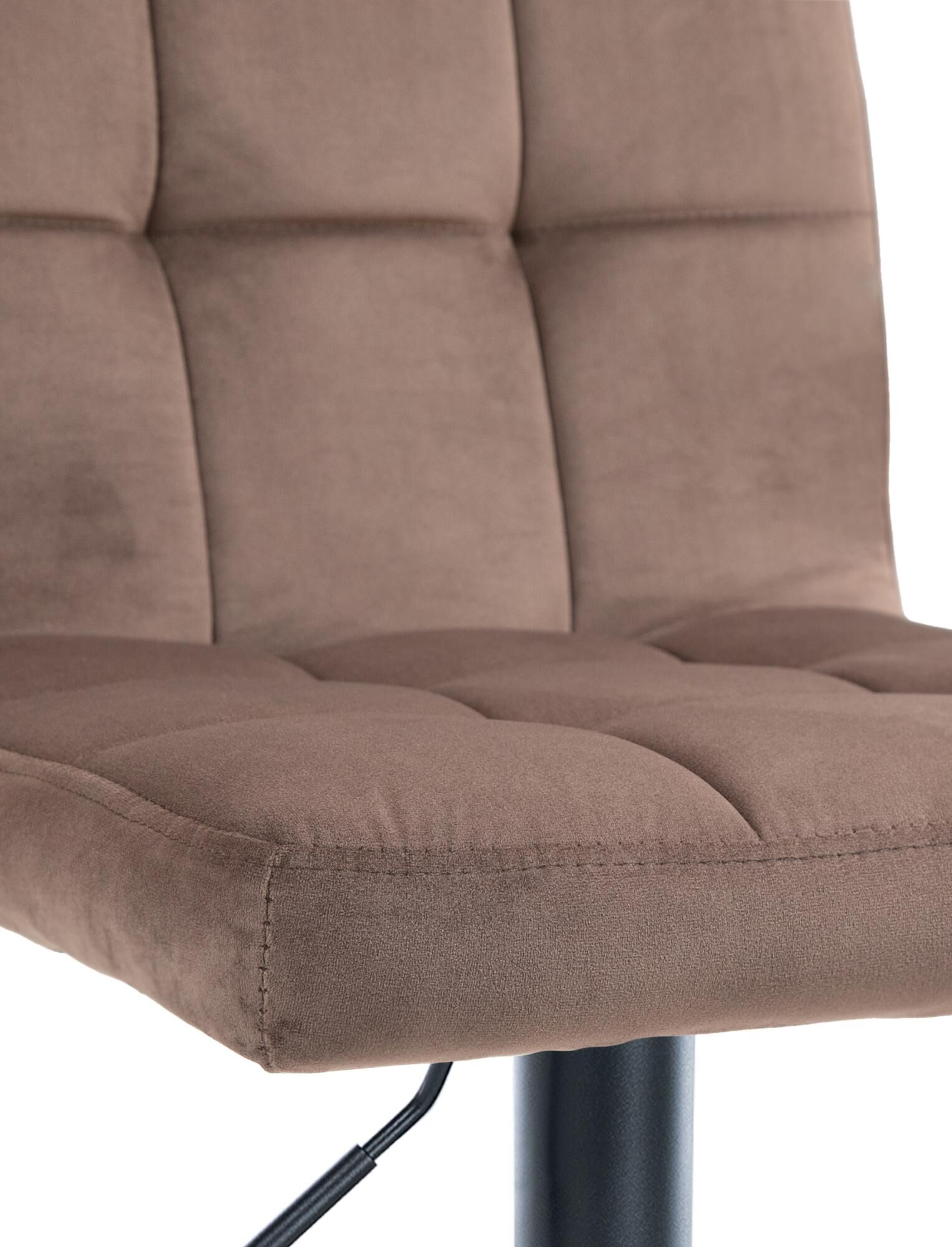 2er Set Barhocker Peru Samt schwarz, braun