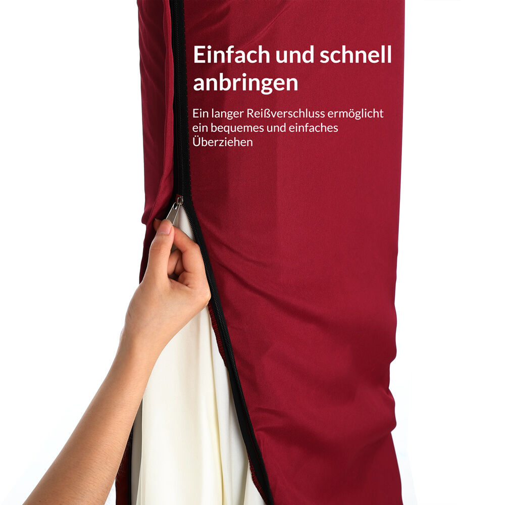 Abdeckung Ampelschirm Sonnenschirm Rot 3m
