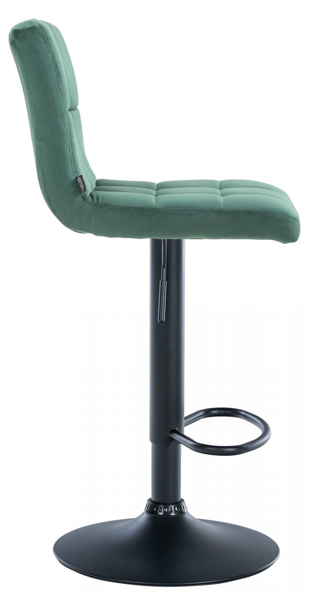 2er Set Barhocker Peru Samt schwarz, grün