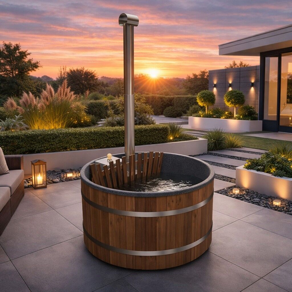 Badefass 170 mit Holzofen