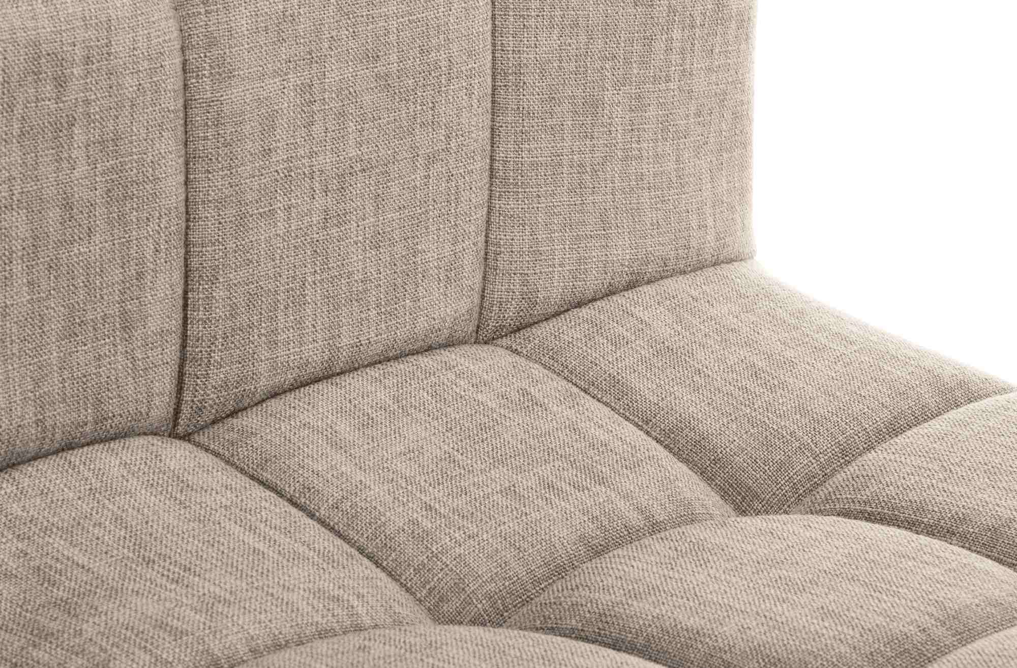 2er Set Barhocker Calma Stoff weiß, creme