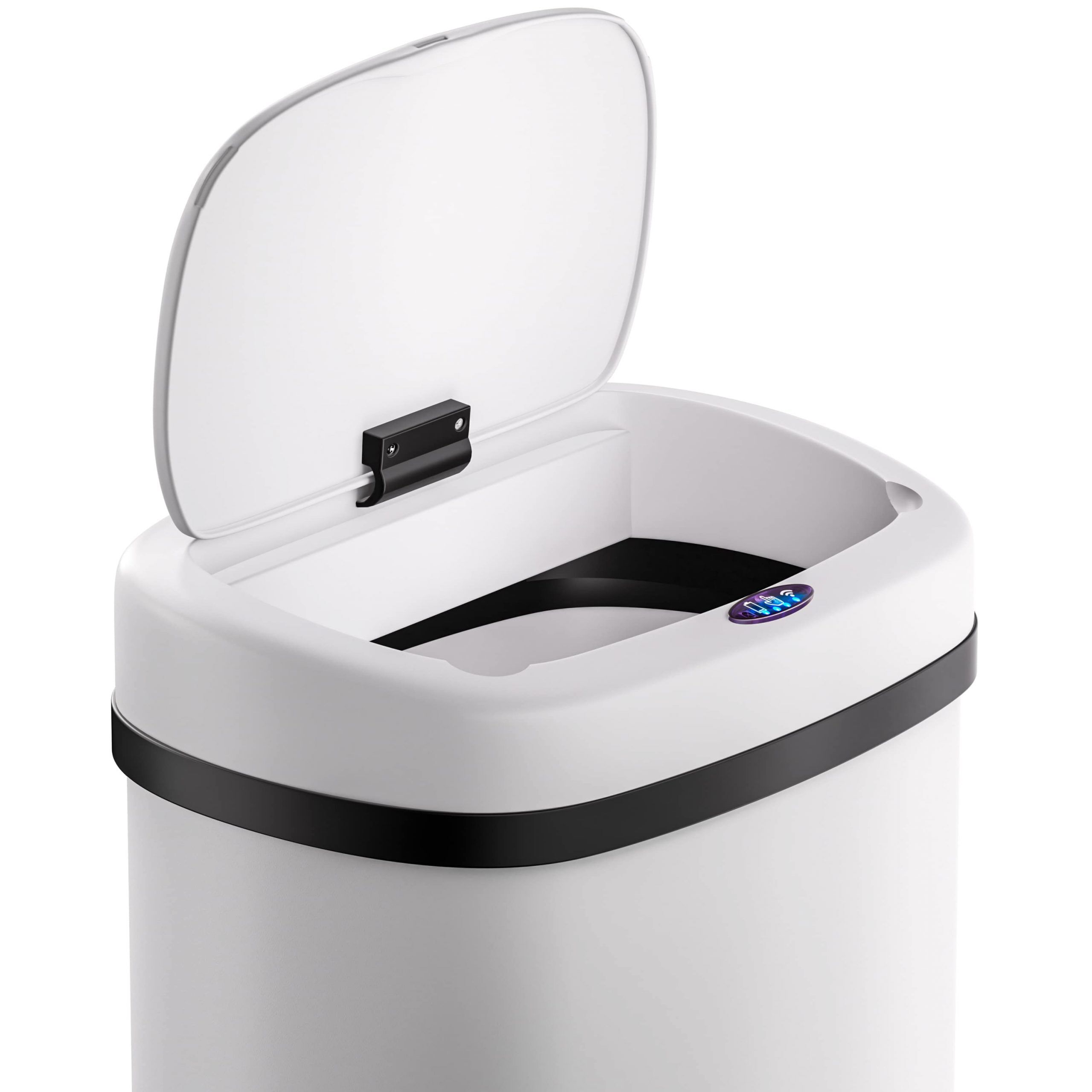 Sensor Mülleimer Edelstahl Weiß 50L