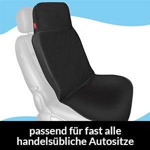 Autositzbezug Schwarz 160x66cm Vordersitz