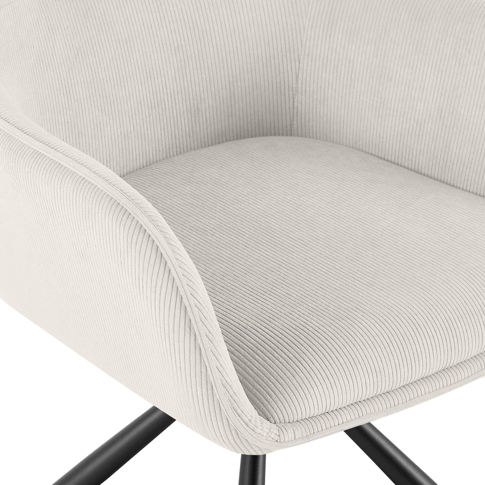 Stuhl Tipton Cord, creme