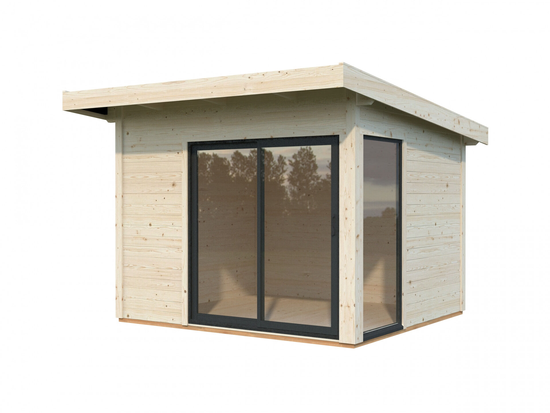 Palmako Pultdach Gartenhaus Andrea 7,5 m2 Slide Plus